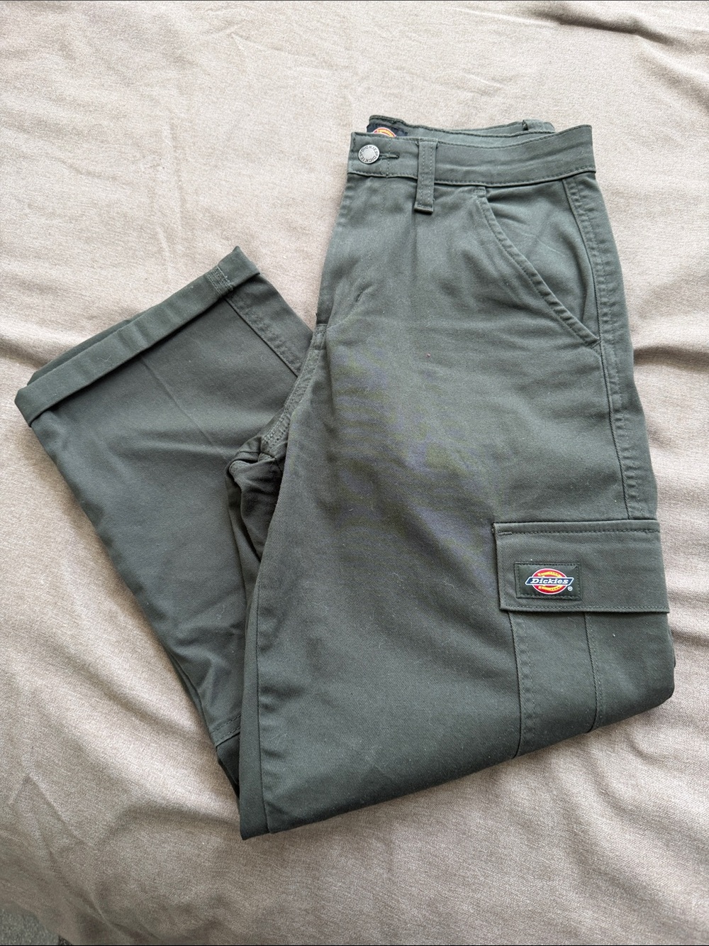 Dickies Olive Green Straight Leg Cargo Pants